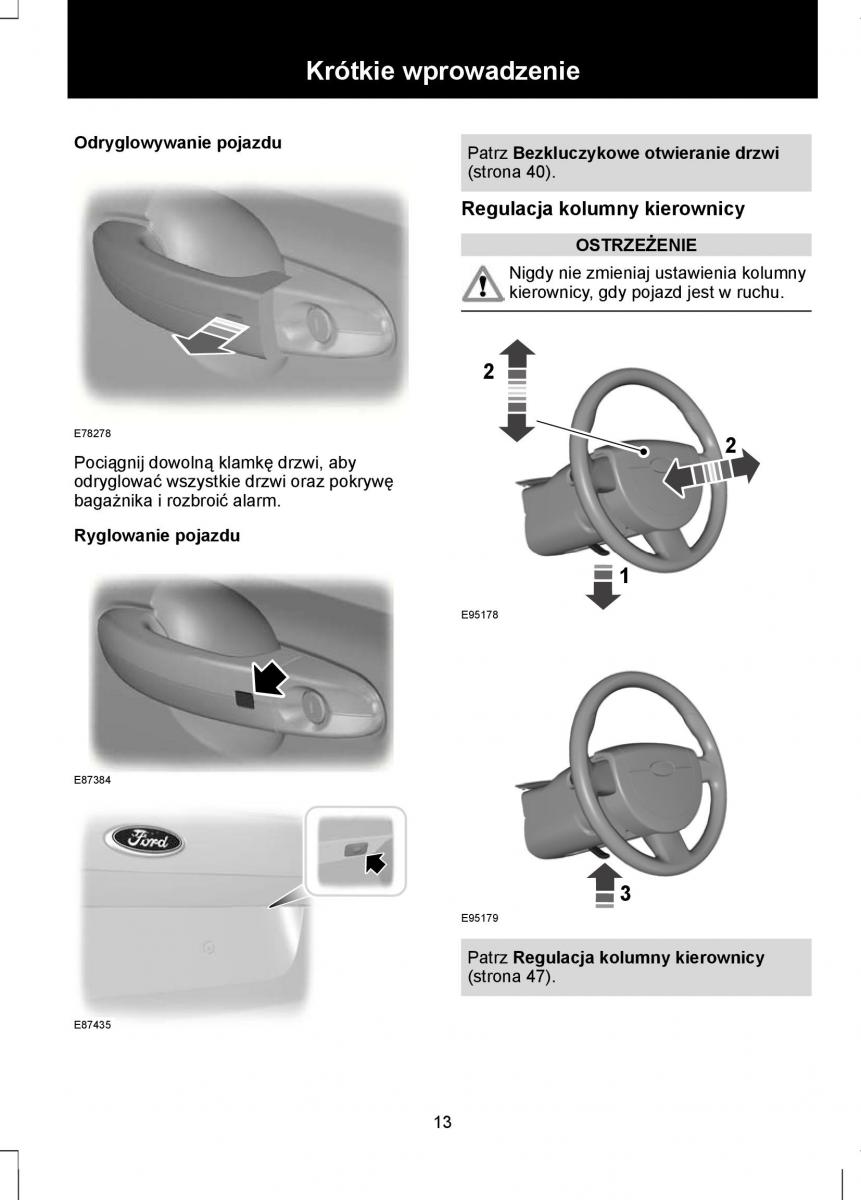 Ford Mondeo IV 4 instrukcja obslugi / page 15