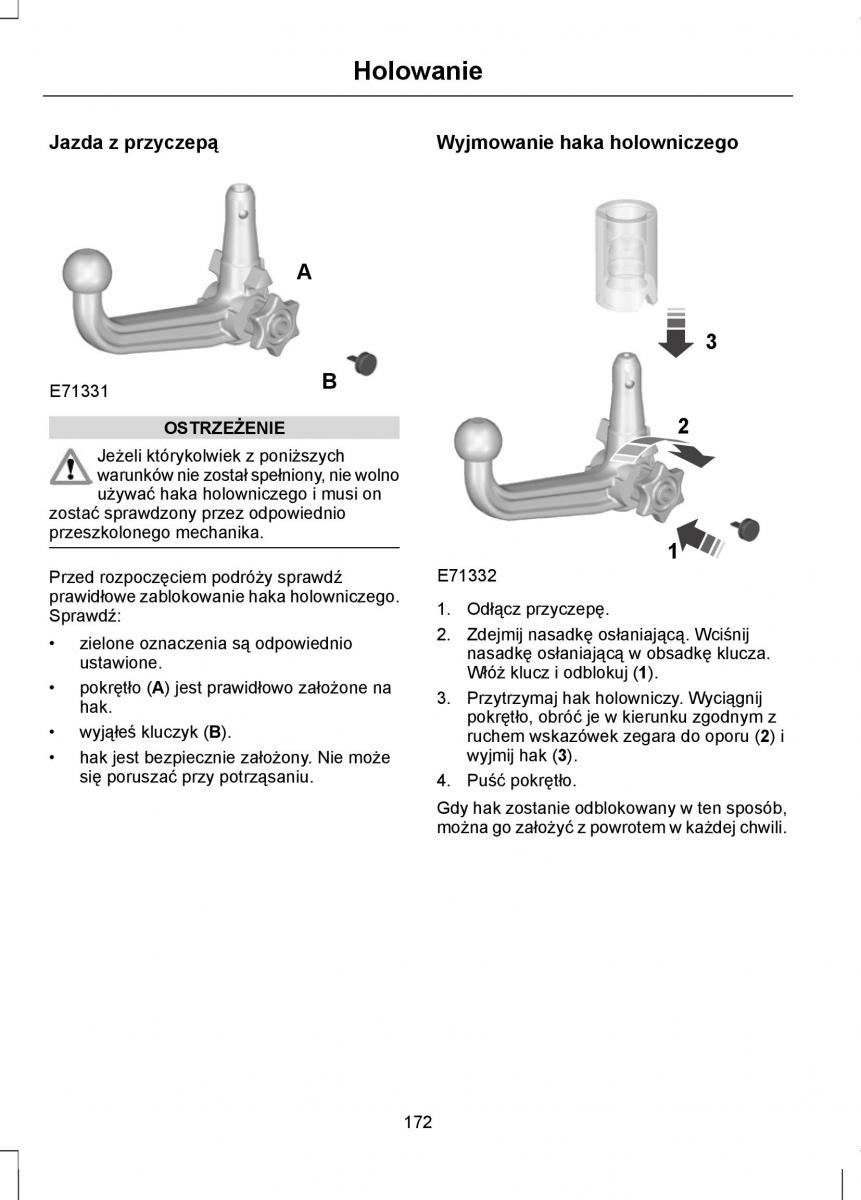 Ford Mondeo IV 4 instrukcja obslugi / page 174