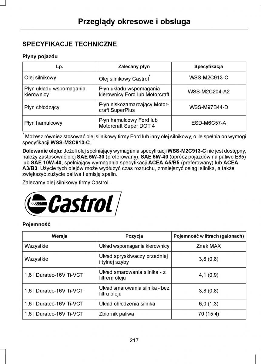 Ford Mondeo IV 4 instrukcja obslugi / page 219