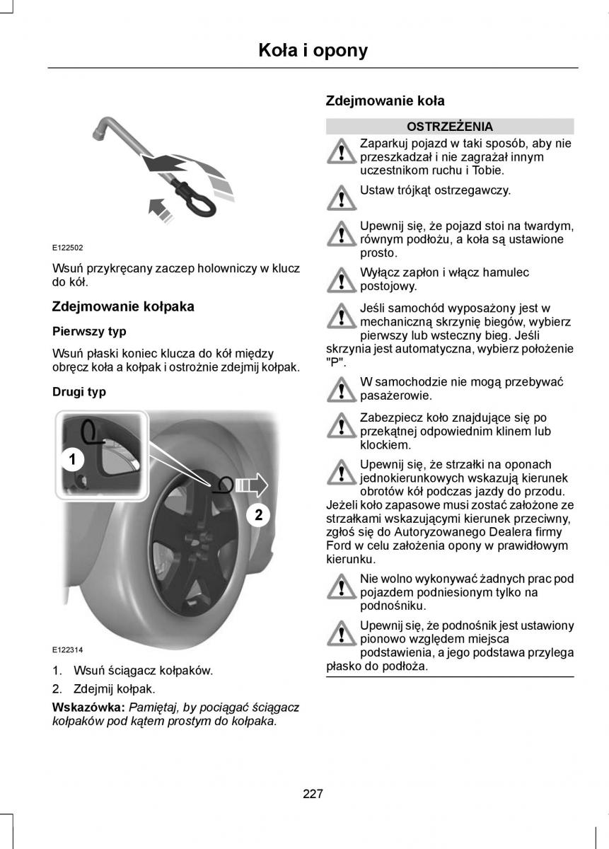 Ford Mondeo IV 4 instrukcja obslugi / page 229