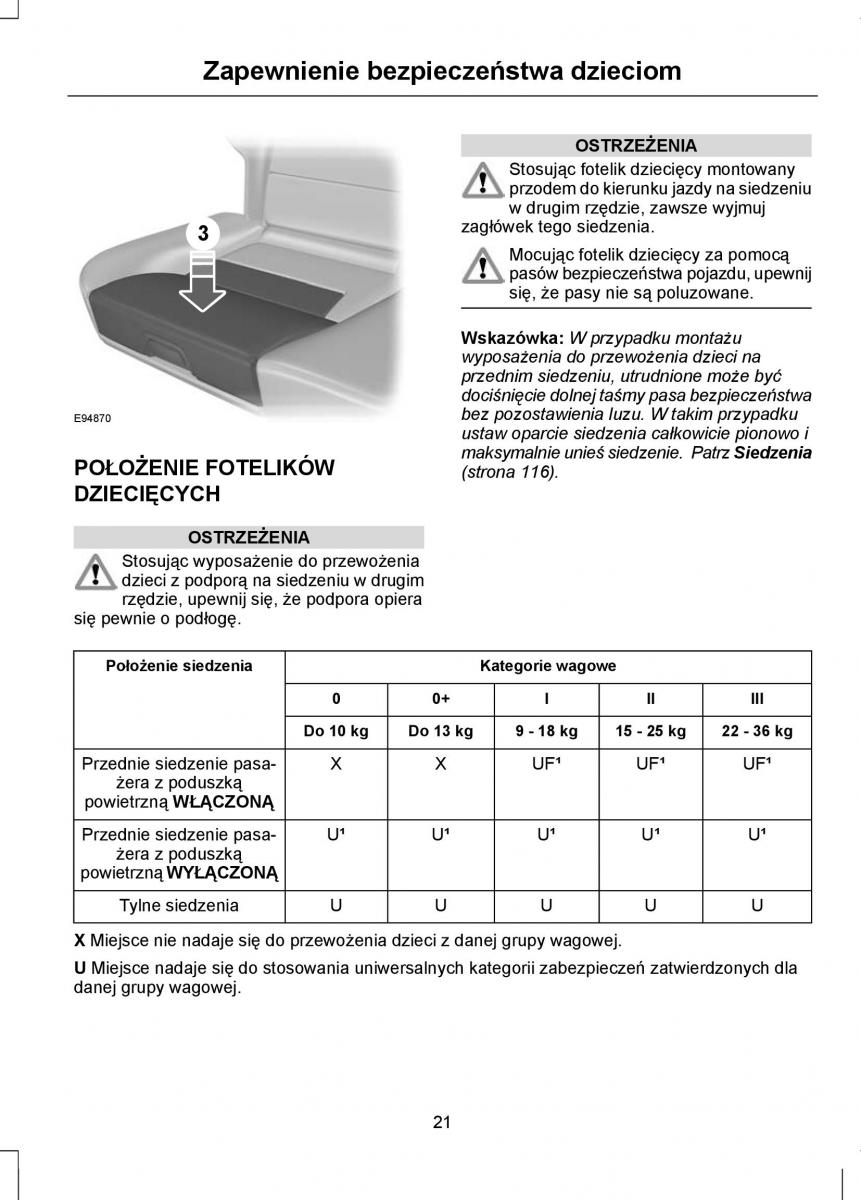 Ford Mondeo IV 4 instrukcja obslugi / page 23