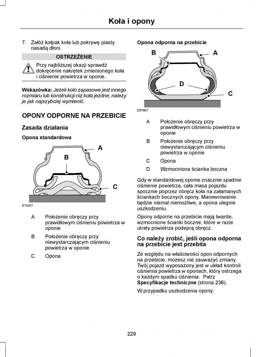 Ford Mondeo IV 4 instrukcja obslugi / page 231