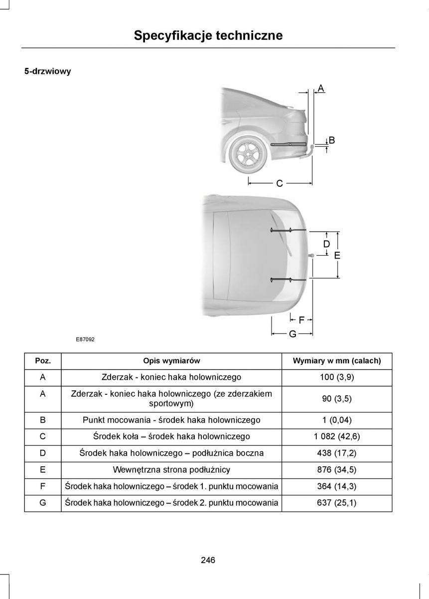 Ford Mondeo IV 4 instrukcja obslugi / page 248