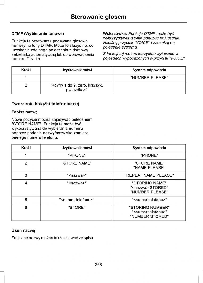 Ford Mondeo IV 4 instrukcja obslugi / page 270