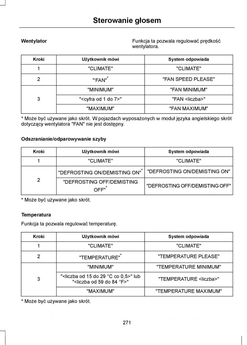 Ford Mondeo IV 4 instrukcja obslugi / page 273