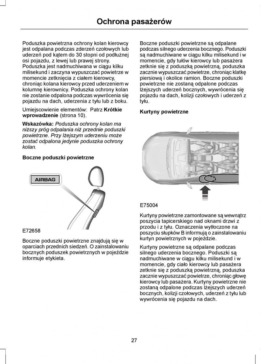 Ford Mondeo IV 4 instrukcja obslugi / page 29