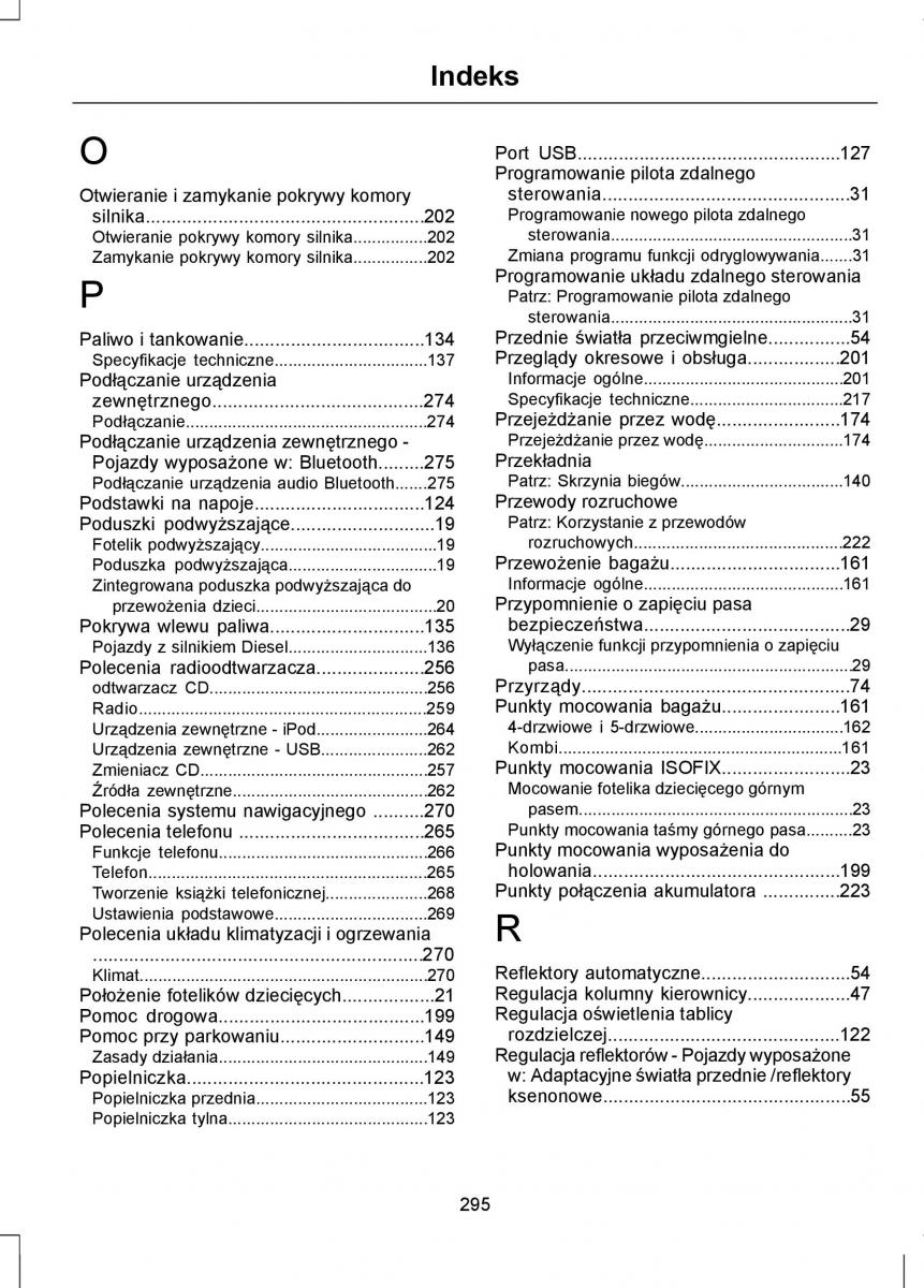 Ford Mondeo IV 4 instrukcja obslugi / page 297