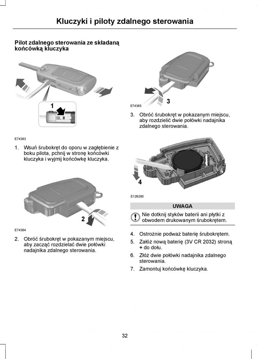 Ford Mondeo IV 4 instrukcja obslugi / page 34