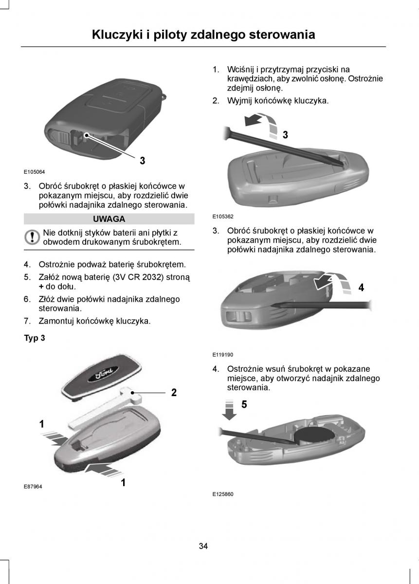 Ford Mondeo IV 4 instrukcja obslugi / page 36