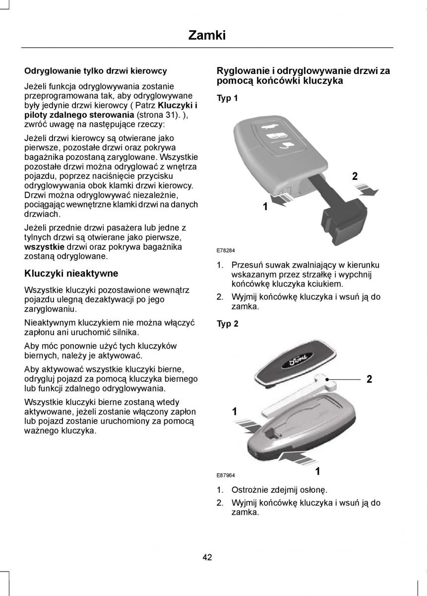 Ford Mondeo IV 4 instrukcja obslugi / page 44