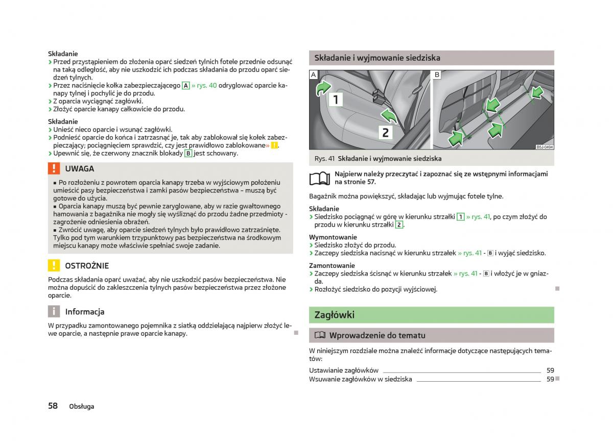 Skoda Fabia II 2 instrukcja obslugi / page 61