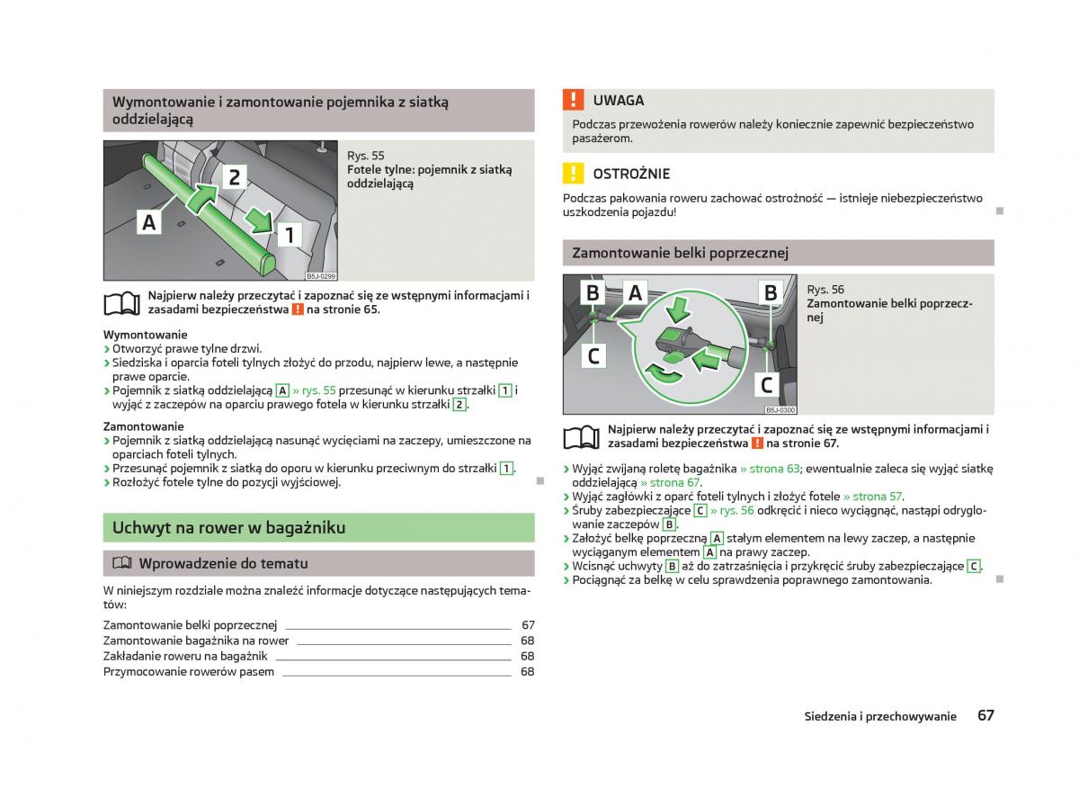 Skoda Fabia II 2 instrukcja obslugi / page 70