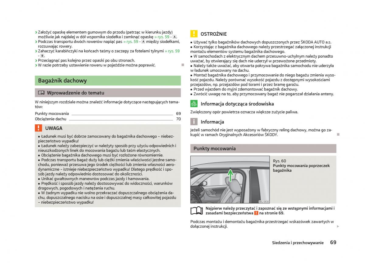 Skoda Fabia II 2 instrukcja obslugi / page 72