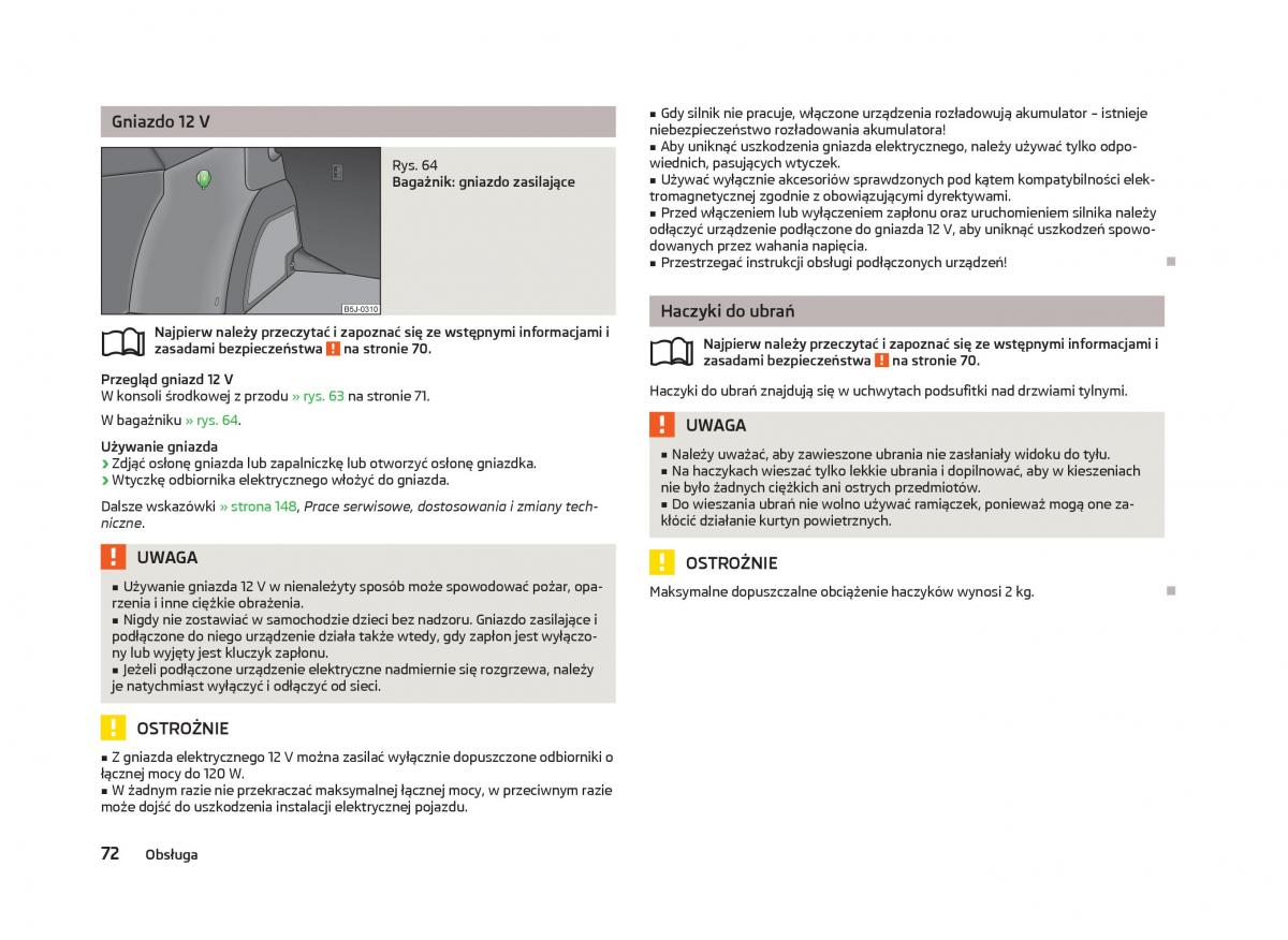 Skoda Fabia II 2 instrukcja obslugi / page 75