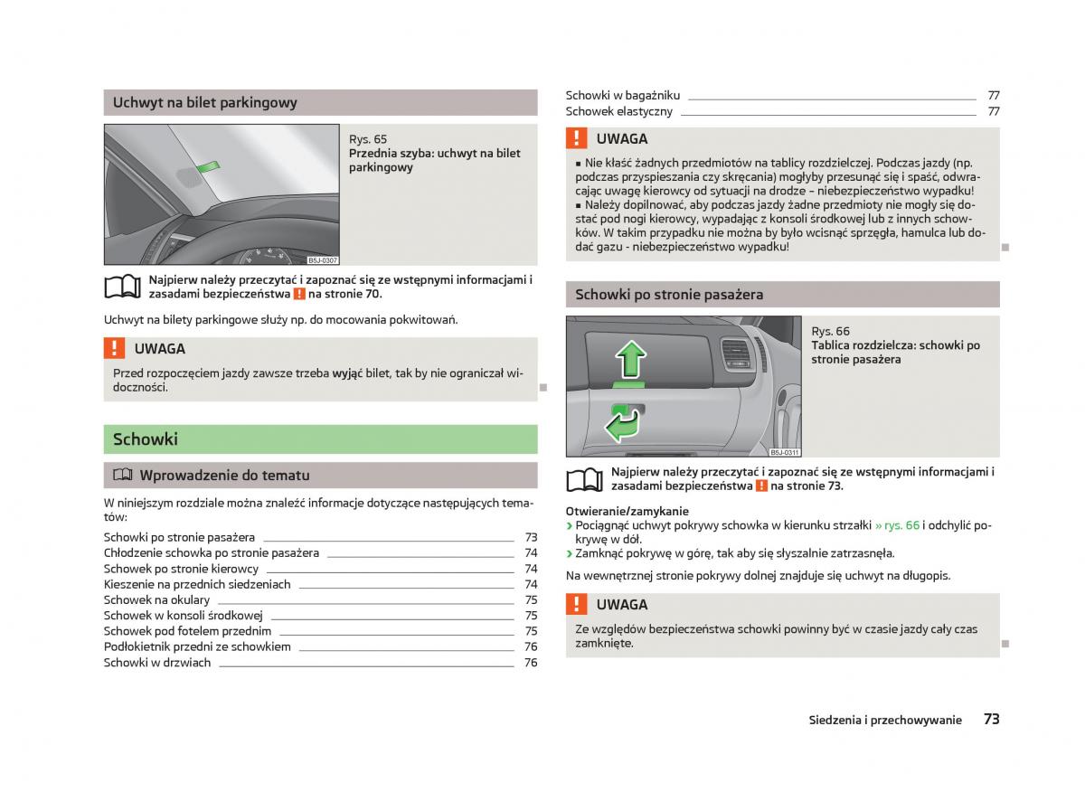 Skoda Fabia II 2 instrukcja obslugi / page 76