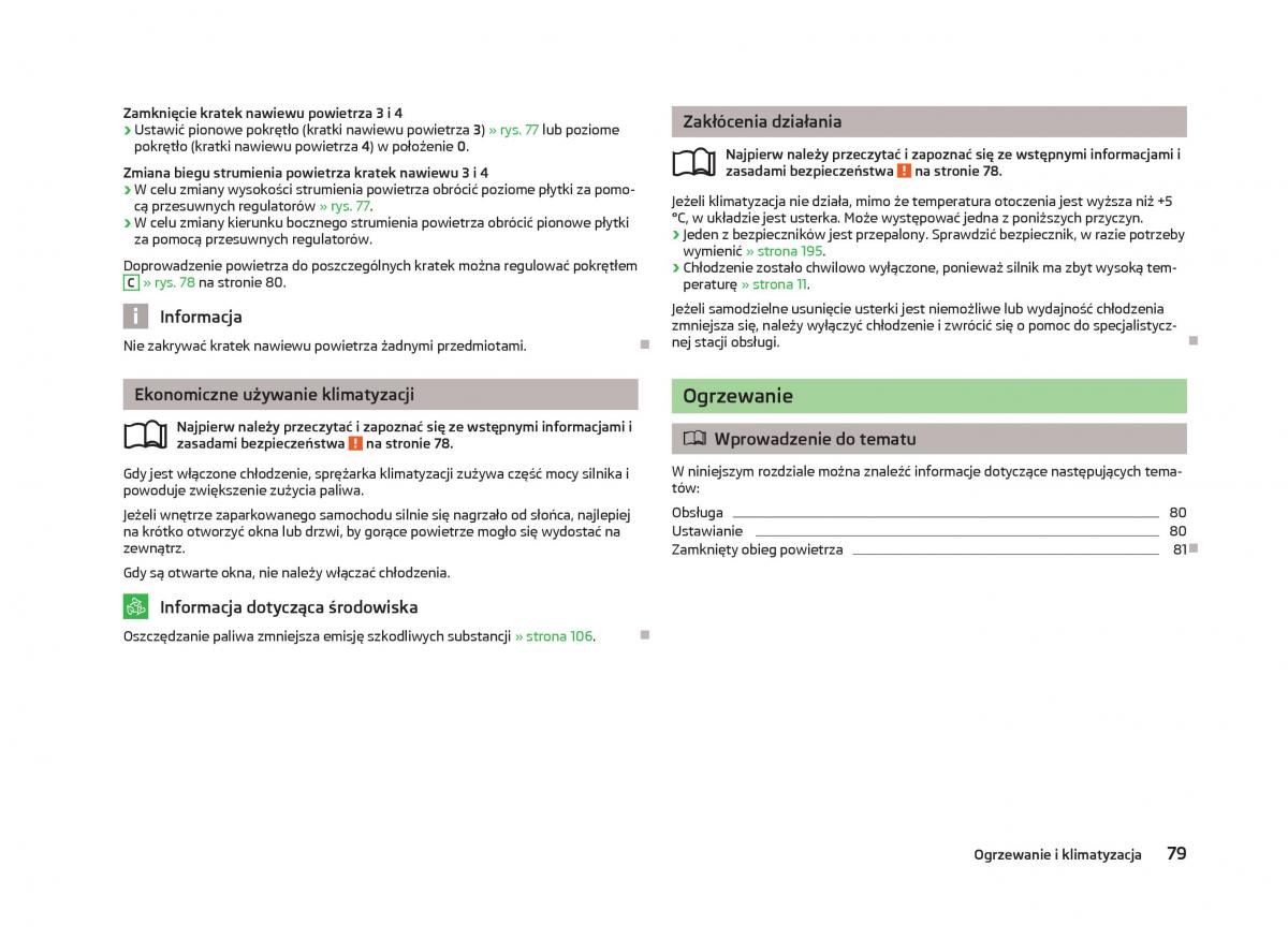 Skoda Fabia II 2 instrukcja obslugi / page 82