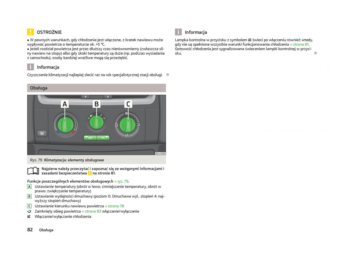 Skoda Fabia II 2 instrukcja obslugi / page 85