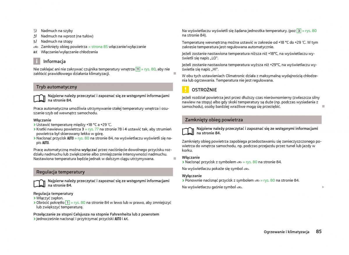 Skoda Fabia II 2 instrukcja obslugi / page 88