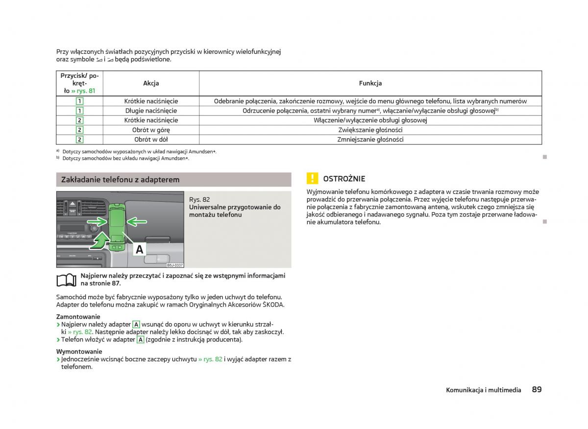 Skoda Fabia II 2 instrukcja obslugi / page 92