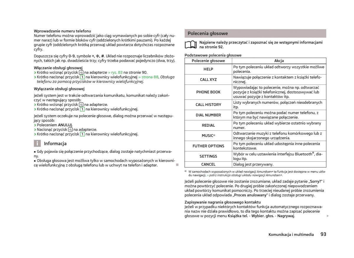 Skoda Fabia II 2 instrukcja obslugi / page 96