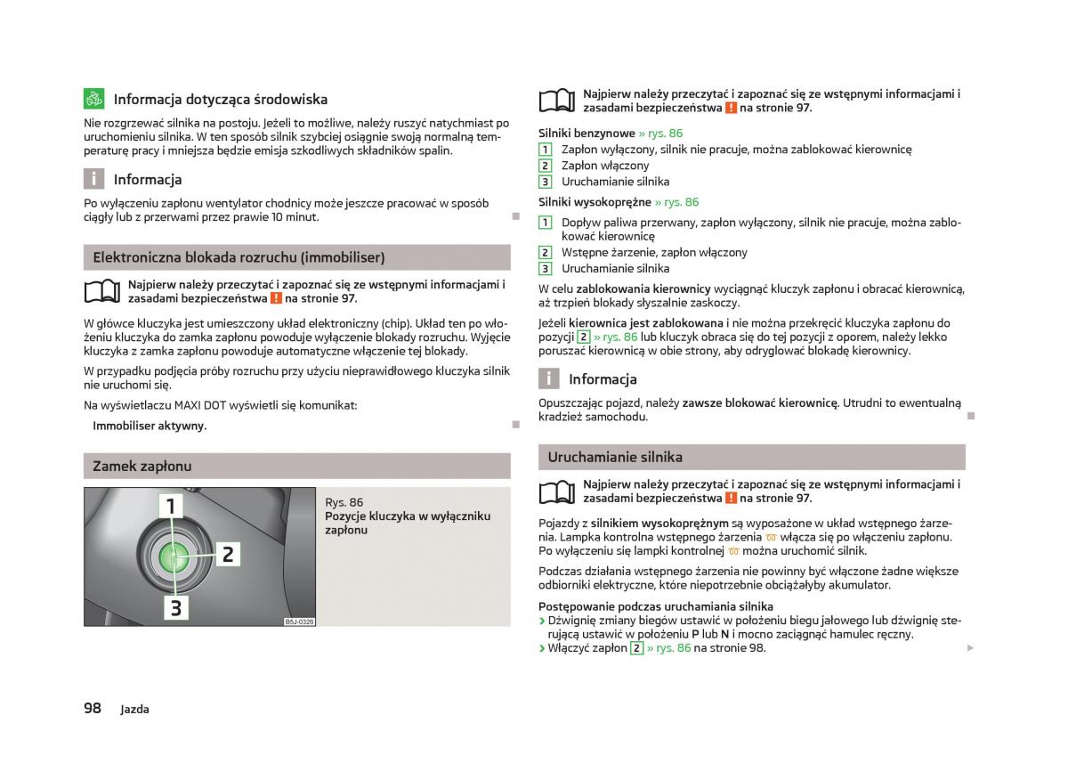 Skoda Fabia II 2 instrukcja obslugi / page 101