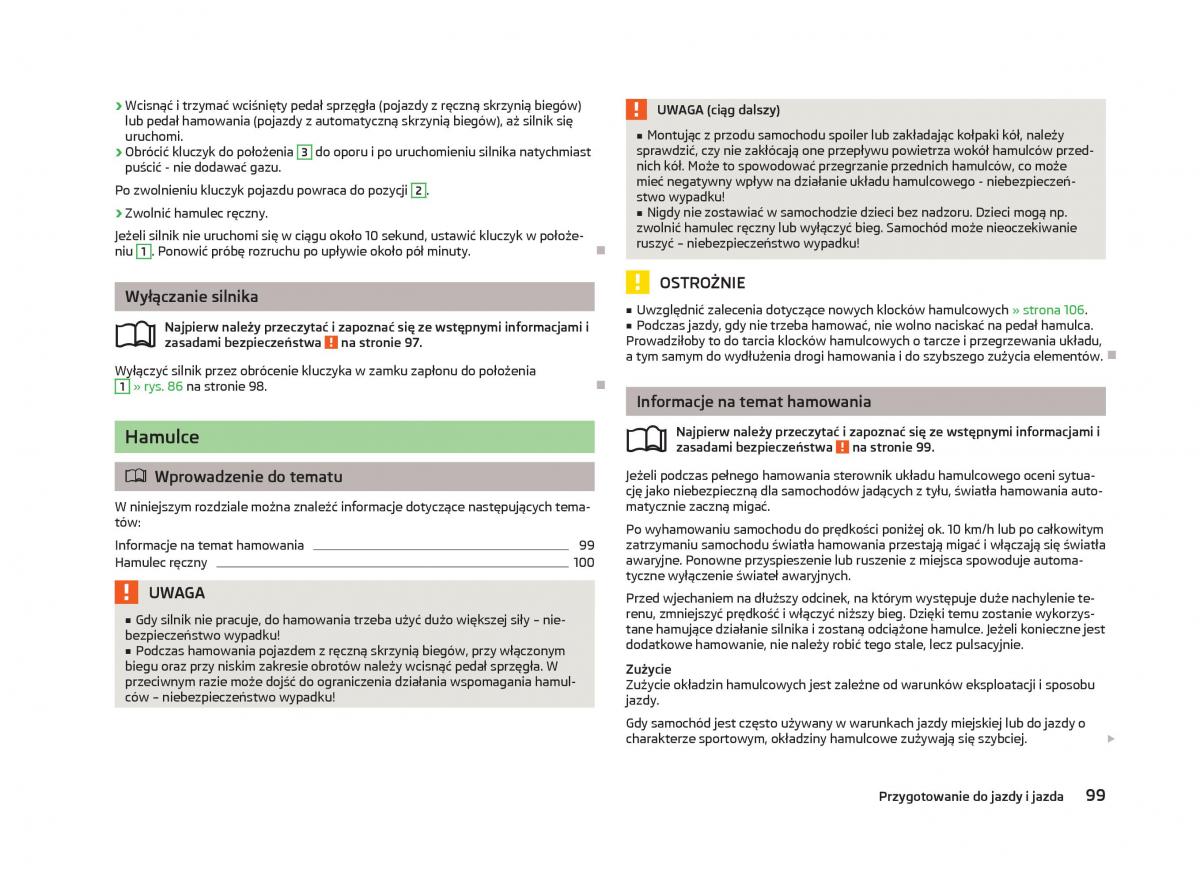 Skoda Fabia II 2 instrukcja obslugi / page 102