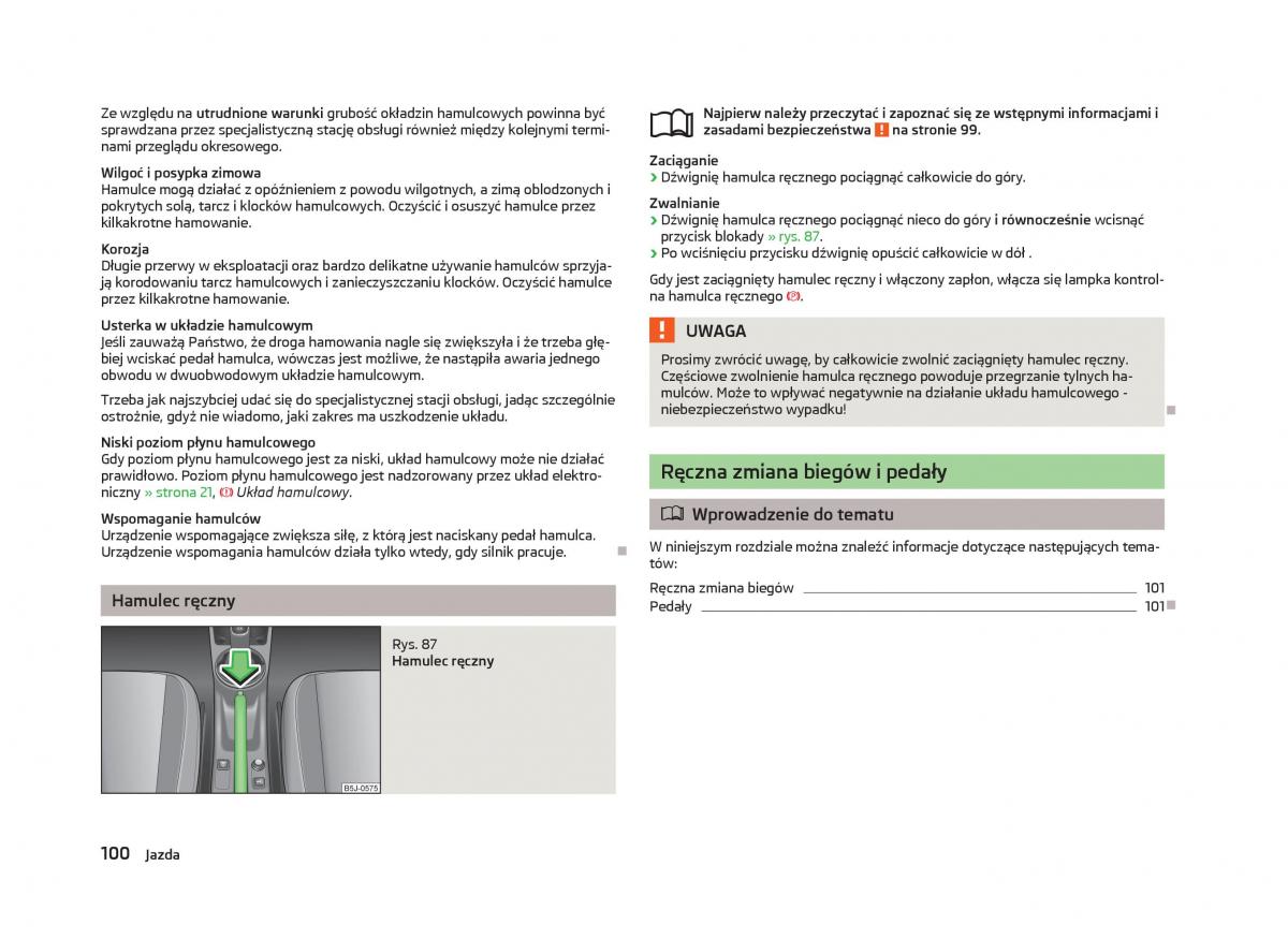 Skoda Fabia II 2 instrukcja obslugi / page 103