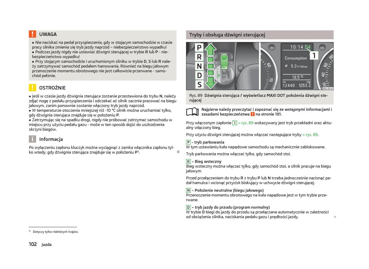 Skoda Fabia II 2 instrukcja obslugi / page 105