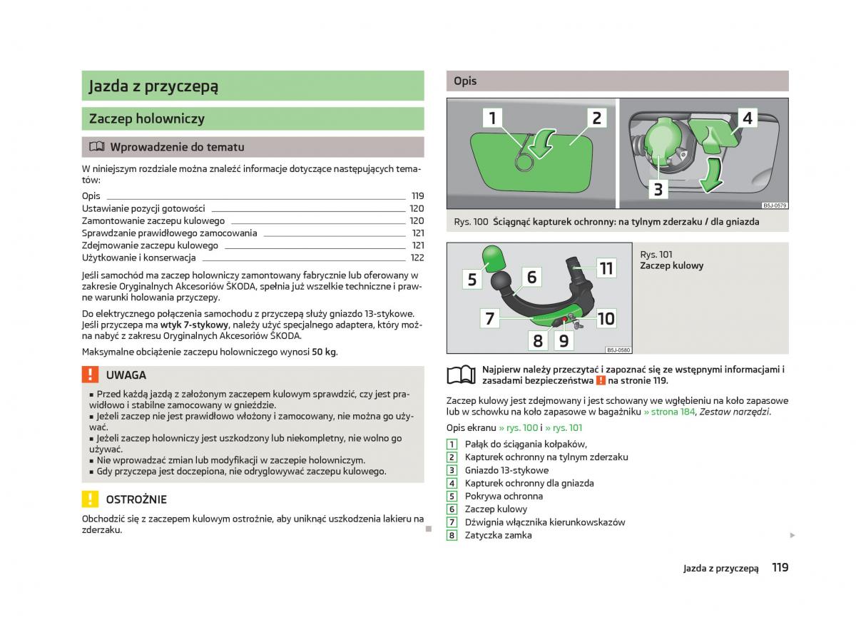 Skoda Fabia II 2 instrukcja obslugi / page 122