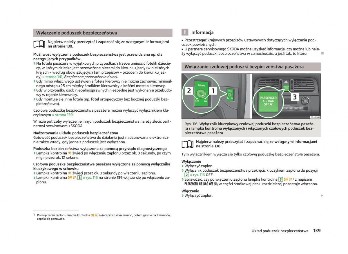 Skoda Fabia II 2 instrukcja obslugi / page 142