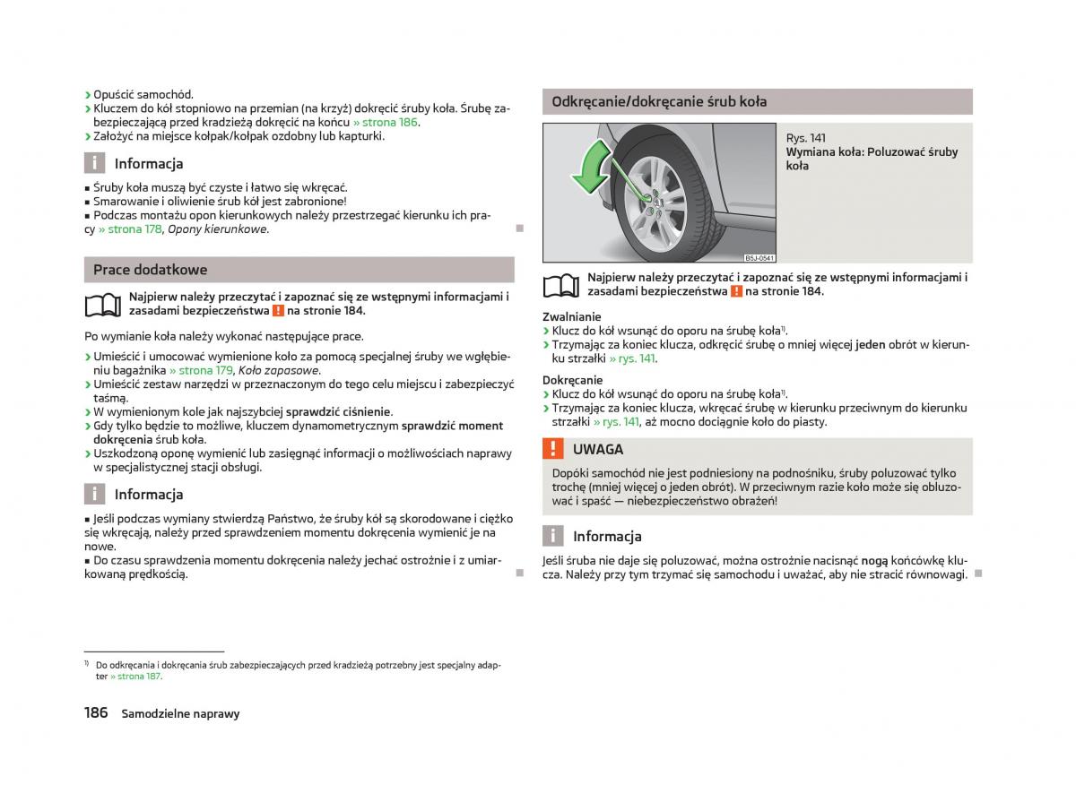 Skoda Fabia II 2 instrukcja obslugi / page 189