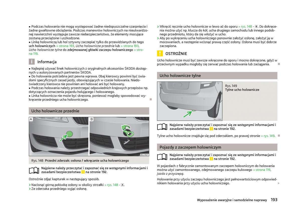 Skoda Fabia II 2 instrukcja obslugi / page 196