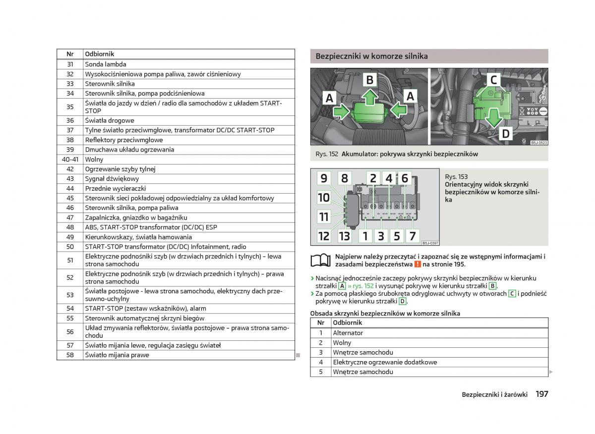 Skoda Fabia II 2 instrukcja obslugi / page 200