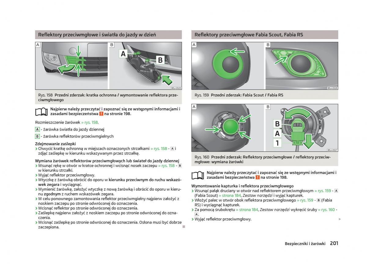 Skoda Fabia II 2 instrukcja obslugi / page 204