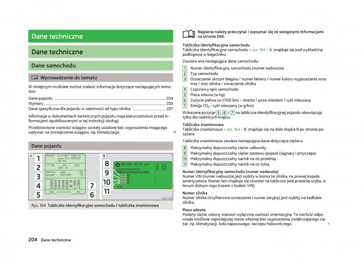 Skoda Fabia II 2 instrukcja obslugi / page 207