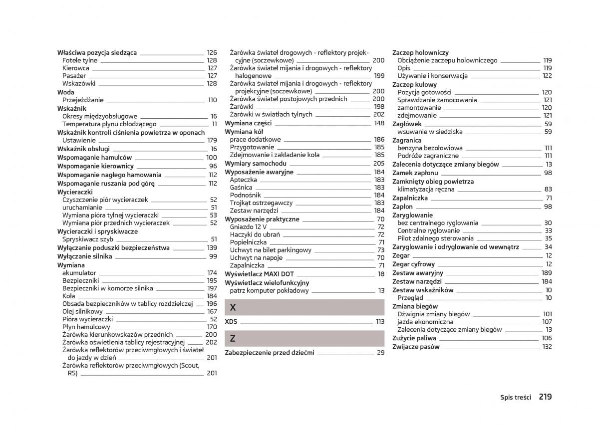 Skoda Fabia II 2 instrukcja obslugi / page 222