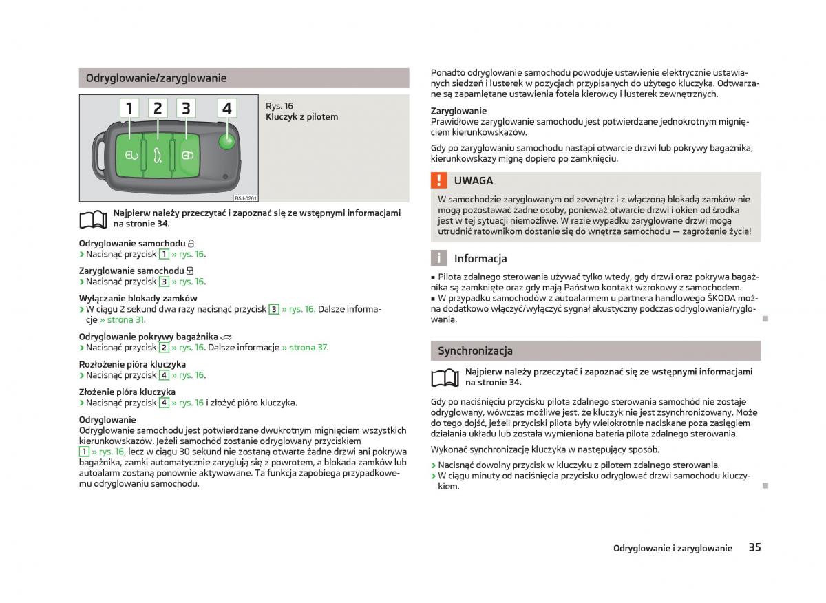 Skoda Fabia II 2 instrukcja obslugi / page 38