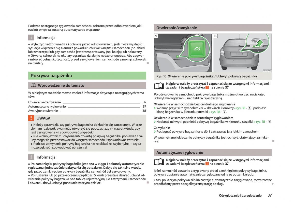 Skoda Fabia II 2 instrukcja obslugi / page 40