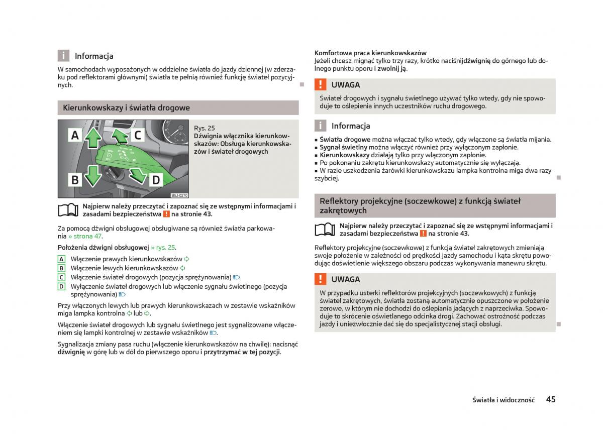 Skoda Fabia II 2 instrukcja obslugi / page 48