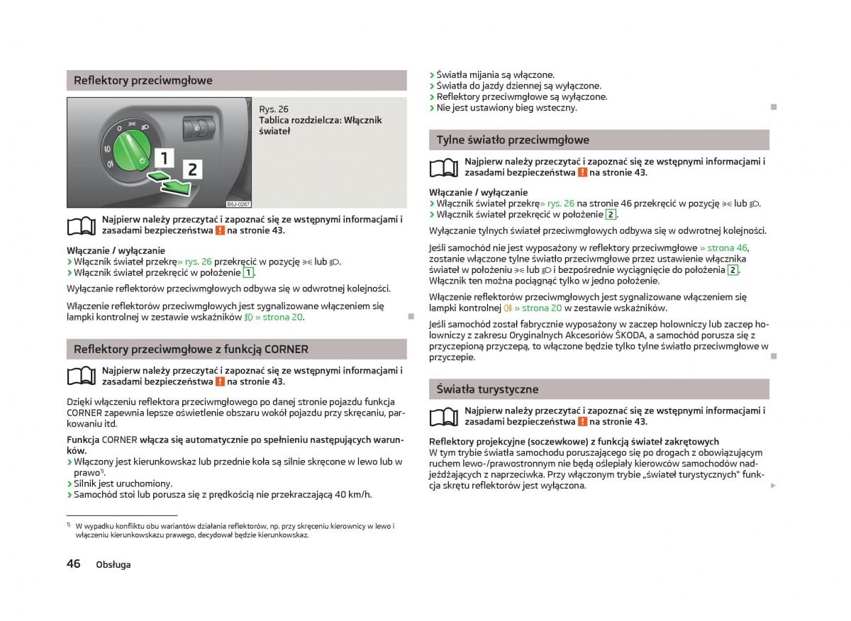 Skoda Fabia II 2 instrukcja obslugi / page 49