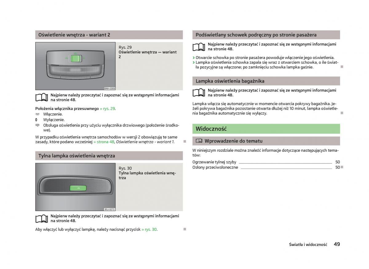 Skoda Fabia II 2 instrukcja obslugi / page 52