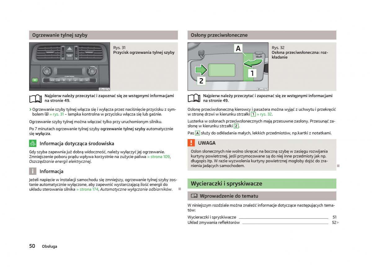 Skoda Fabia II 2 instrukcja obslugi / page 53