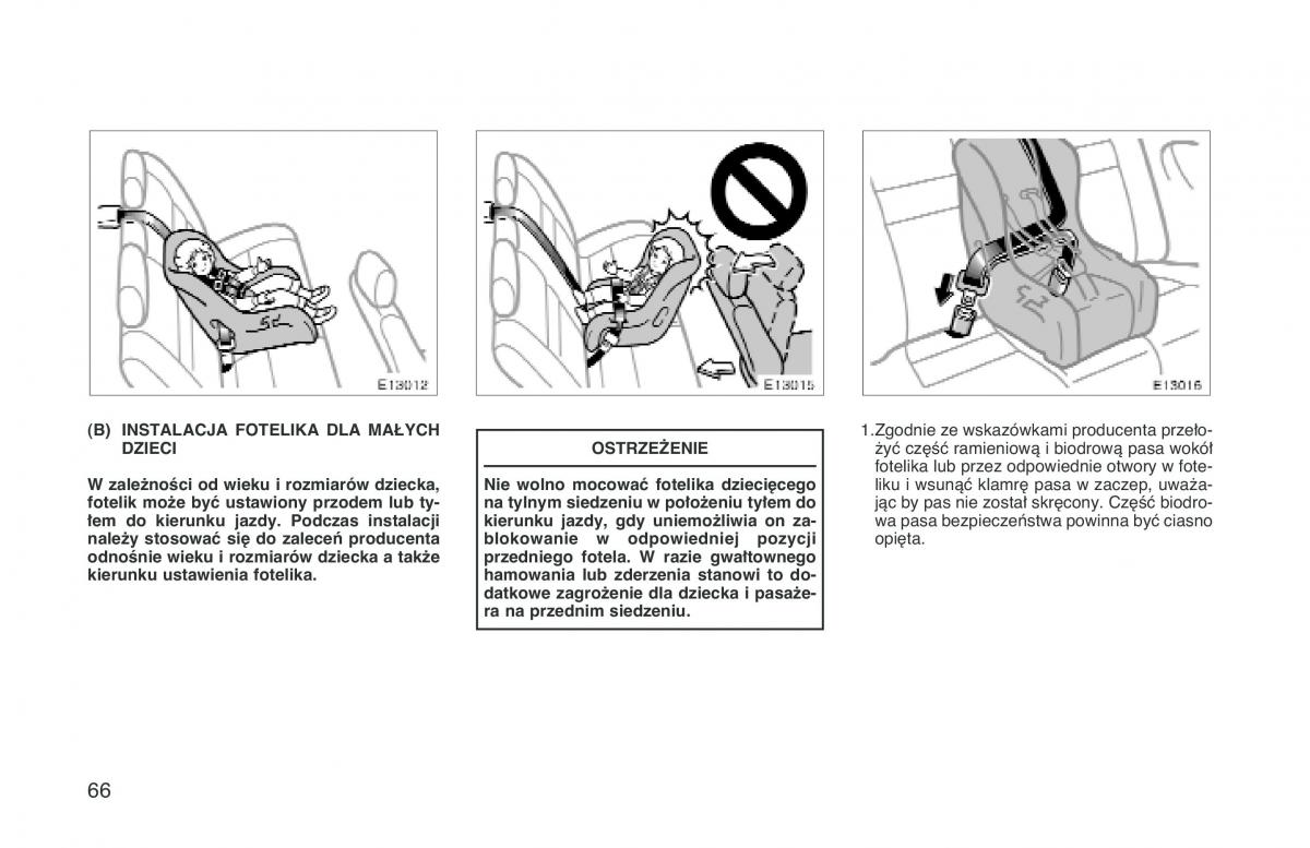 manual  Toyota Corolla VIII 8 E110 instrukcja / page 73