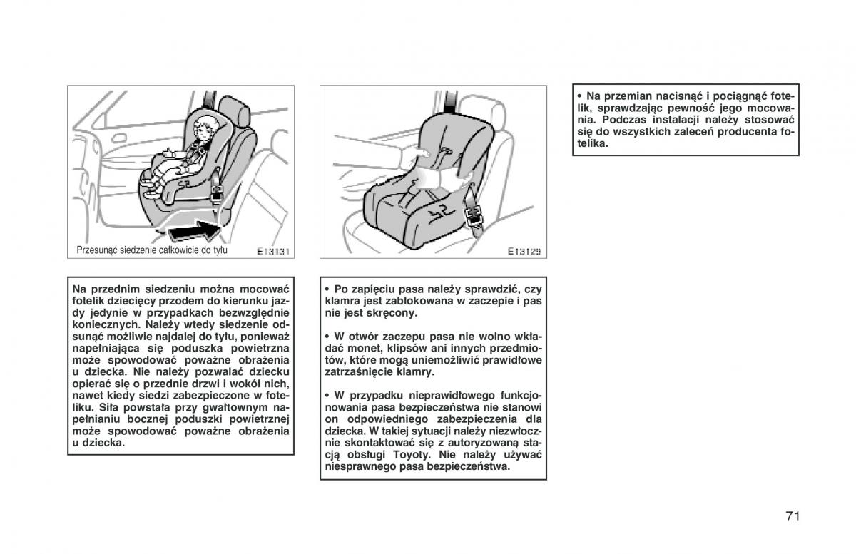 manual  Toyota Corolla VIII 8 E110 instrukcja / page 78