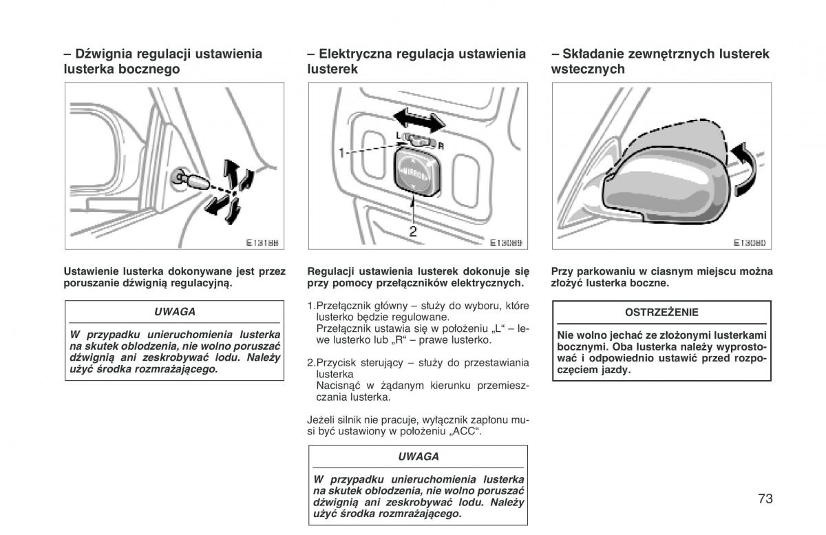 manual  Toyota Corolla VIII 8 E110 instrukcja / page 80