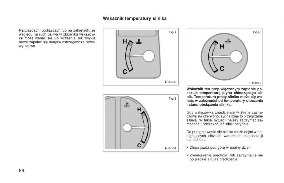 Toyota Corolla VIII 8 E110 instrukcja obslugi / page 93