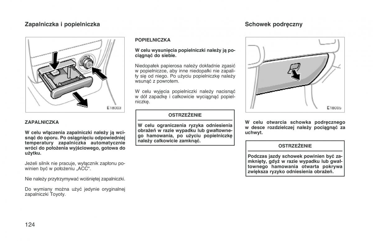 manual  Toyota Corolla VIII 8 E110 instrukcja / page 131