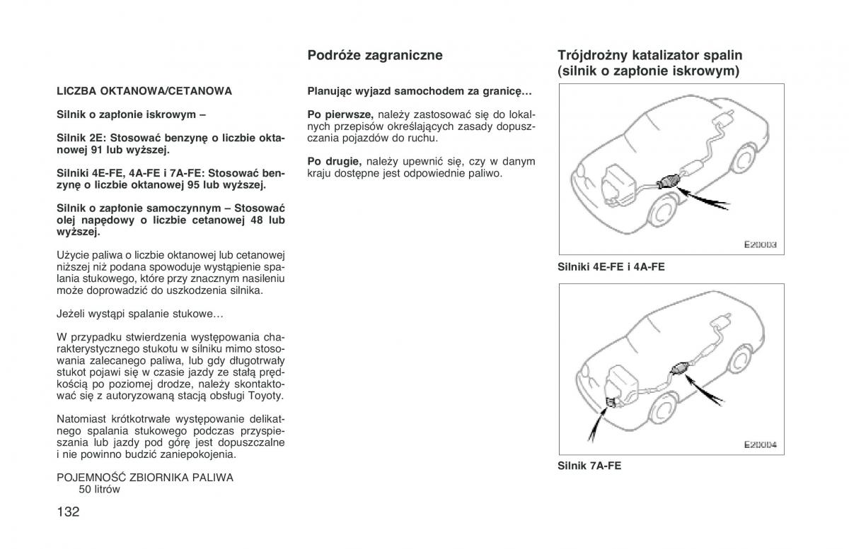 manual  Toyota Corolla VIII 8 E110 instrukcja / page 139