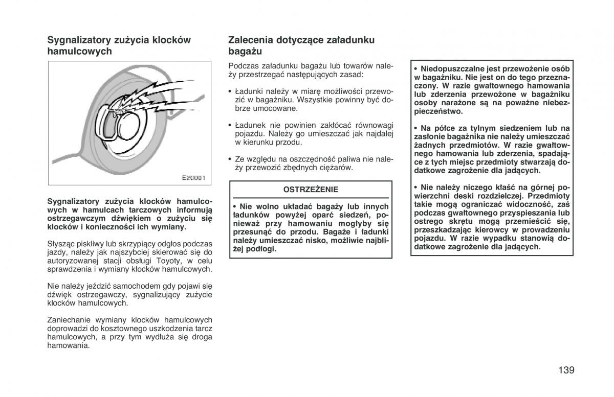 manual  Toyota Corolla VIII 8 E110 instrukcja / page 146