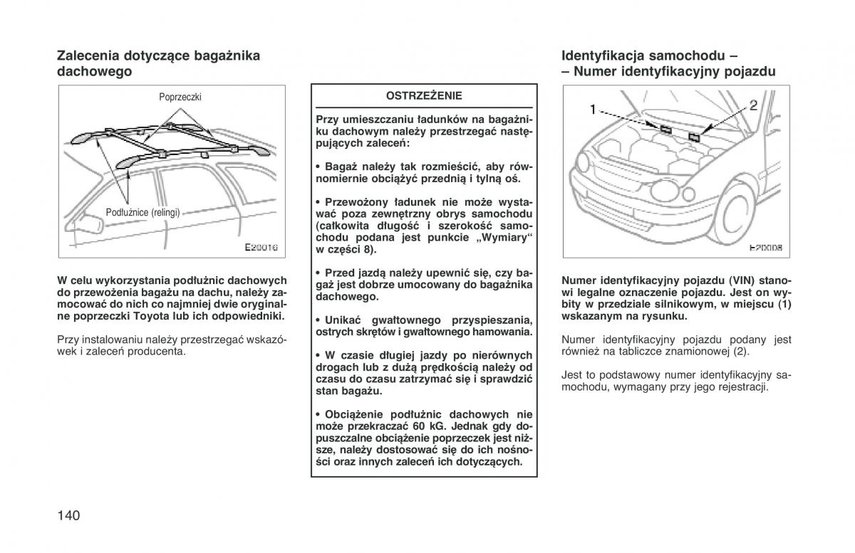 manual  Toyota Corolla VIII 8 E110 instrukcja / page 147